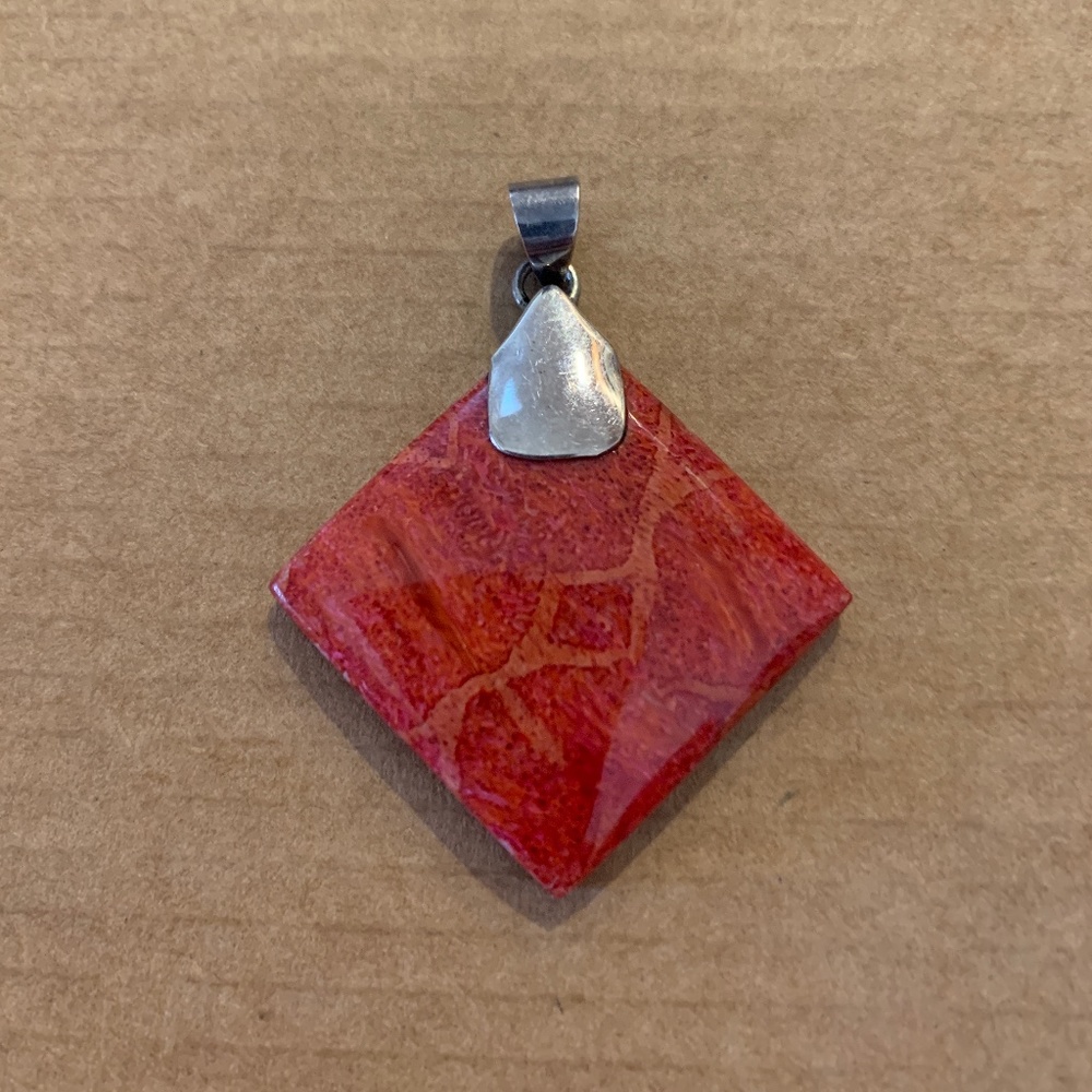 Lovely red stone pendant